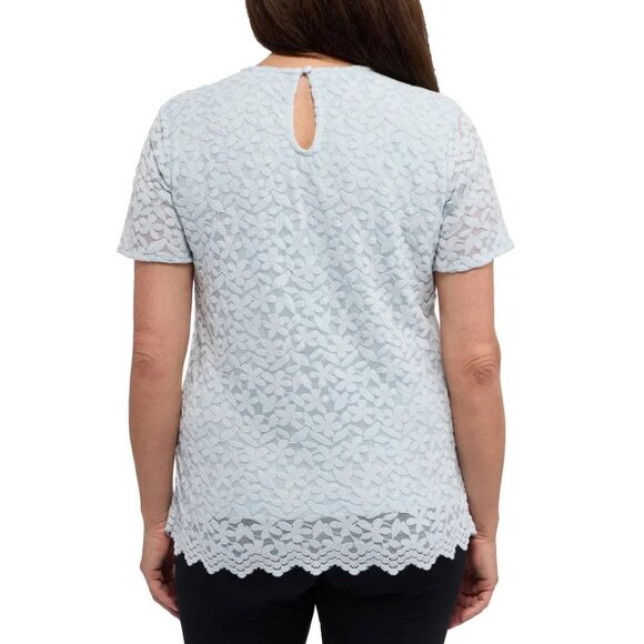 Bundle Teddi Rose Women's S Lace Overlay Teal & Blue Tops - Picture 5 of 12